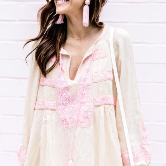 Free People Wind Willow Mini Tunic Dress - Picture 4 of 5